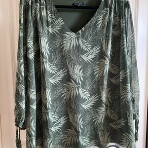 Papermoon Olive Leaf Pattern Blouse